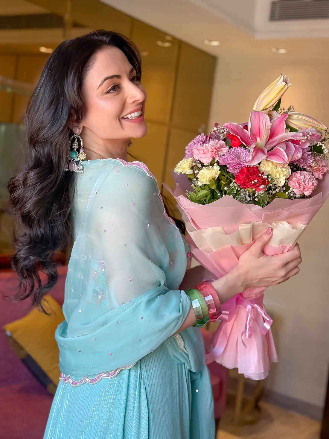 Anika Monalisa Graceful Elegance Long Earrings