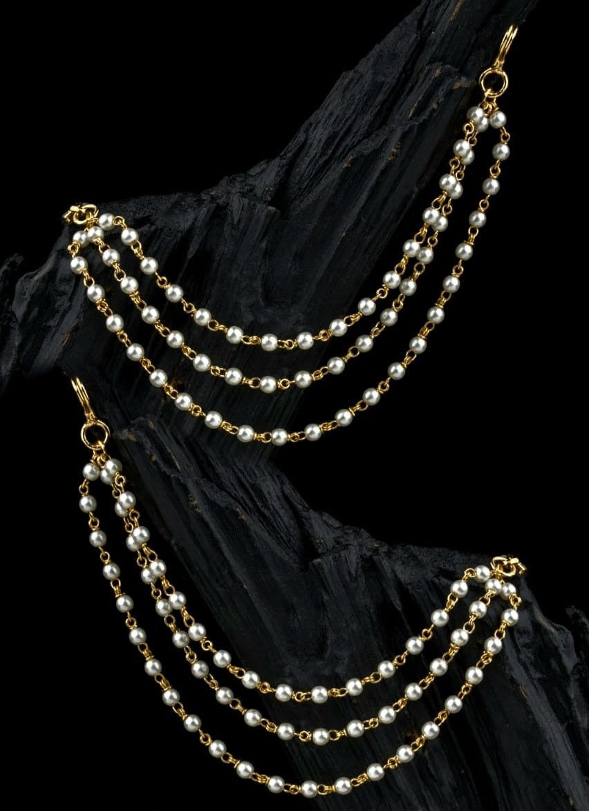 Moonlit Layer Pearl Earchain