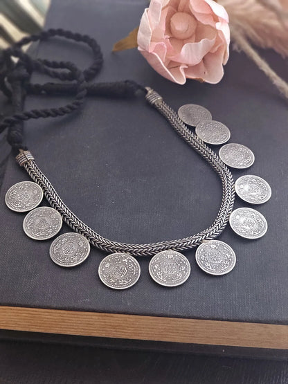 Kavya Timeless Echoes Of Heritage Coin Necklace
