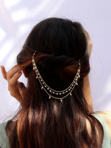 Pearl Veil Hair Chain