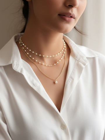 Pearl Whisper Layered Necklace