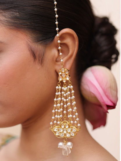 Jhumar Pearl Drop Earrings