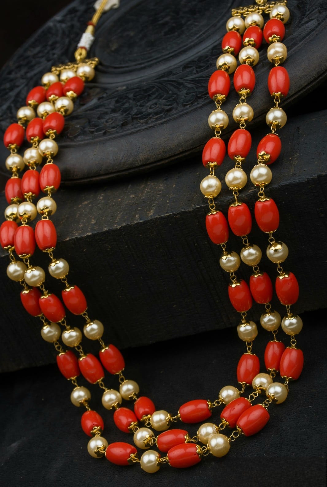 Scarlet Pear Glow Necklace