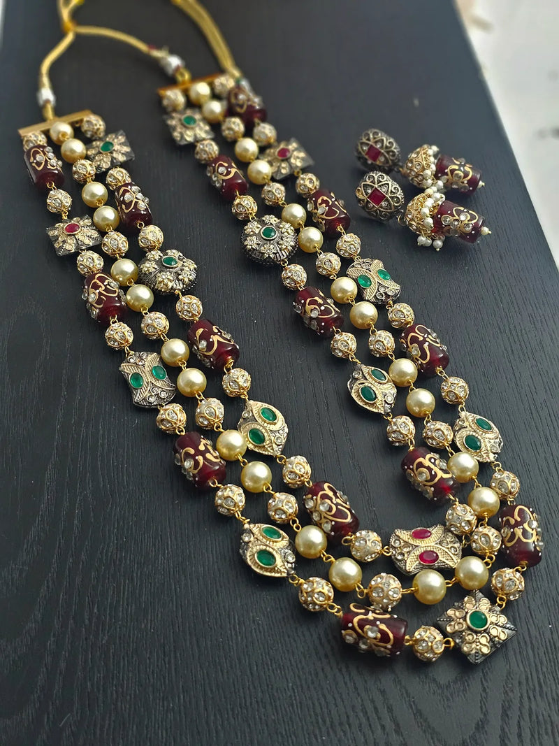 Seraph Handpainted Quartz Necklace Set – BINNI