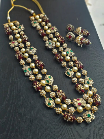 Seraph Handpainted Quartz Necklace Set