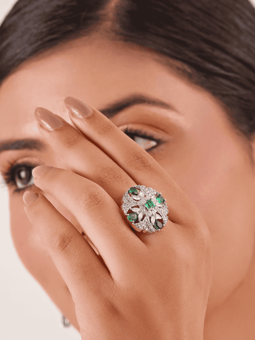 Emerald Bloom AD Ring