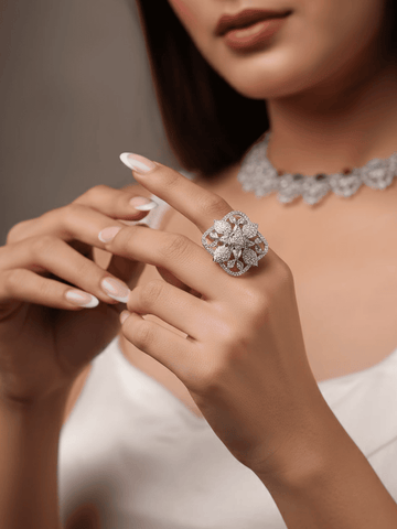 Gleaming Square AD Ring