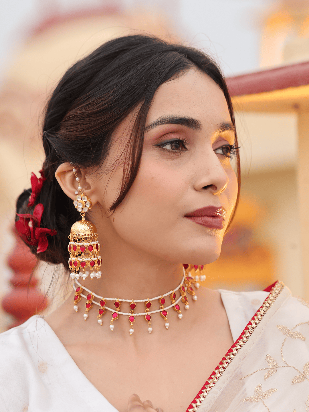 Blush Ruby Necklace Set