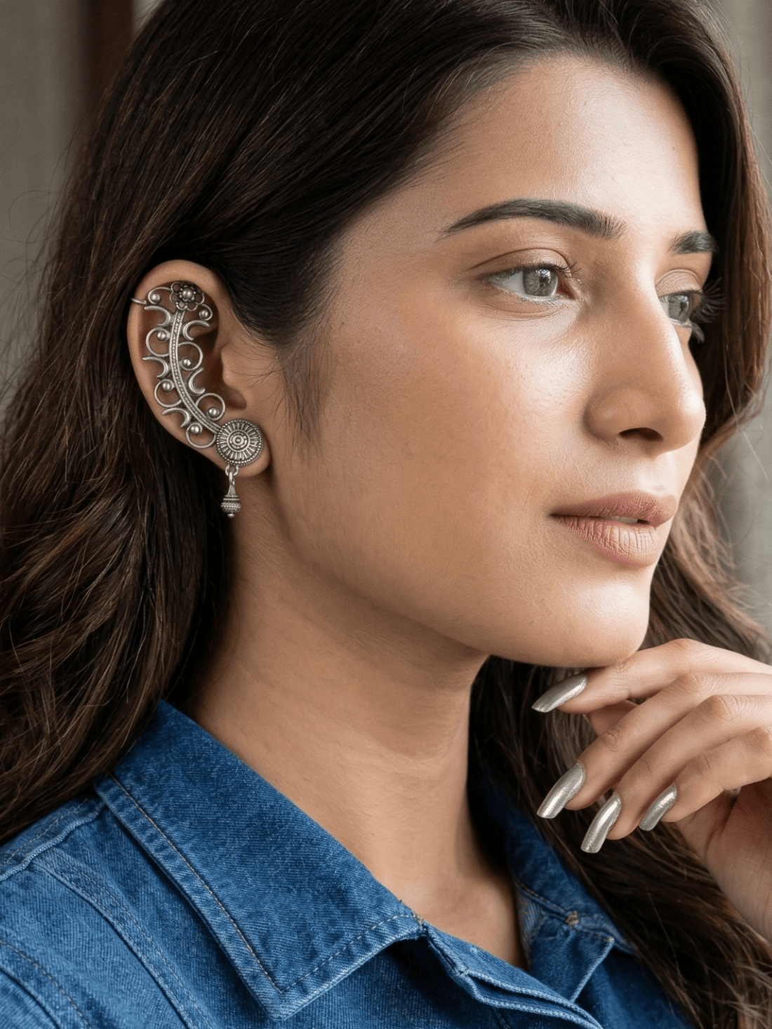 Contemporary Ear Cuff Earrings