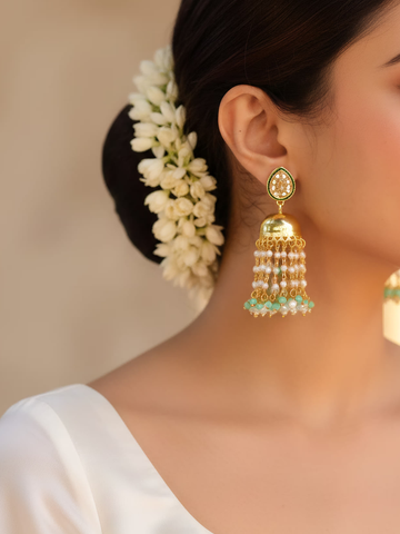 Royal Pearl Jhumka