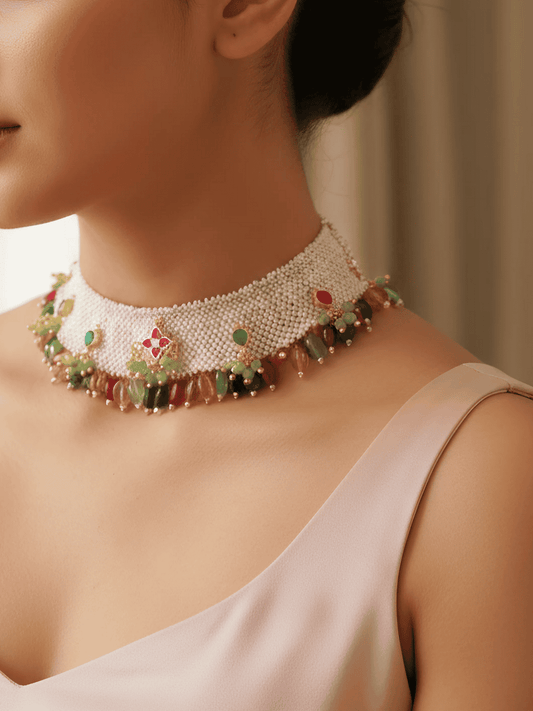 Samaira Celestial Prismatic Onyx Necklace