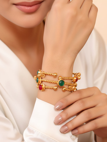 Golden Mirage Bangles