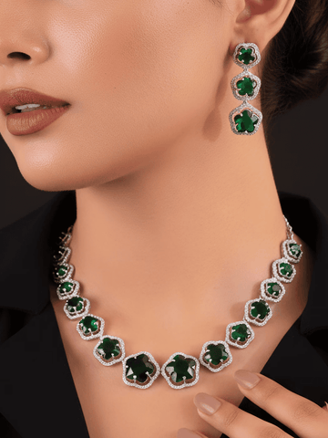Emerald Dusk Necklace Set