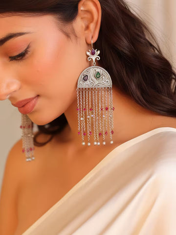 Samaira Majestic Timeless Filigree Dangle Earrings