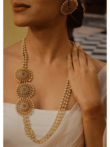 Grace Line Long Necklace Set