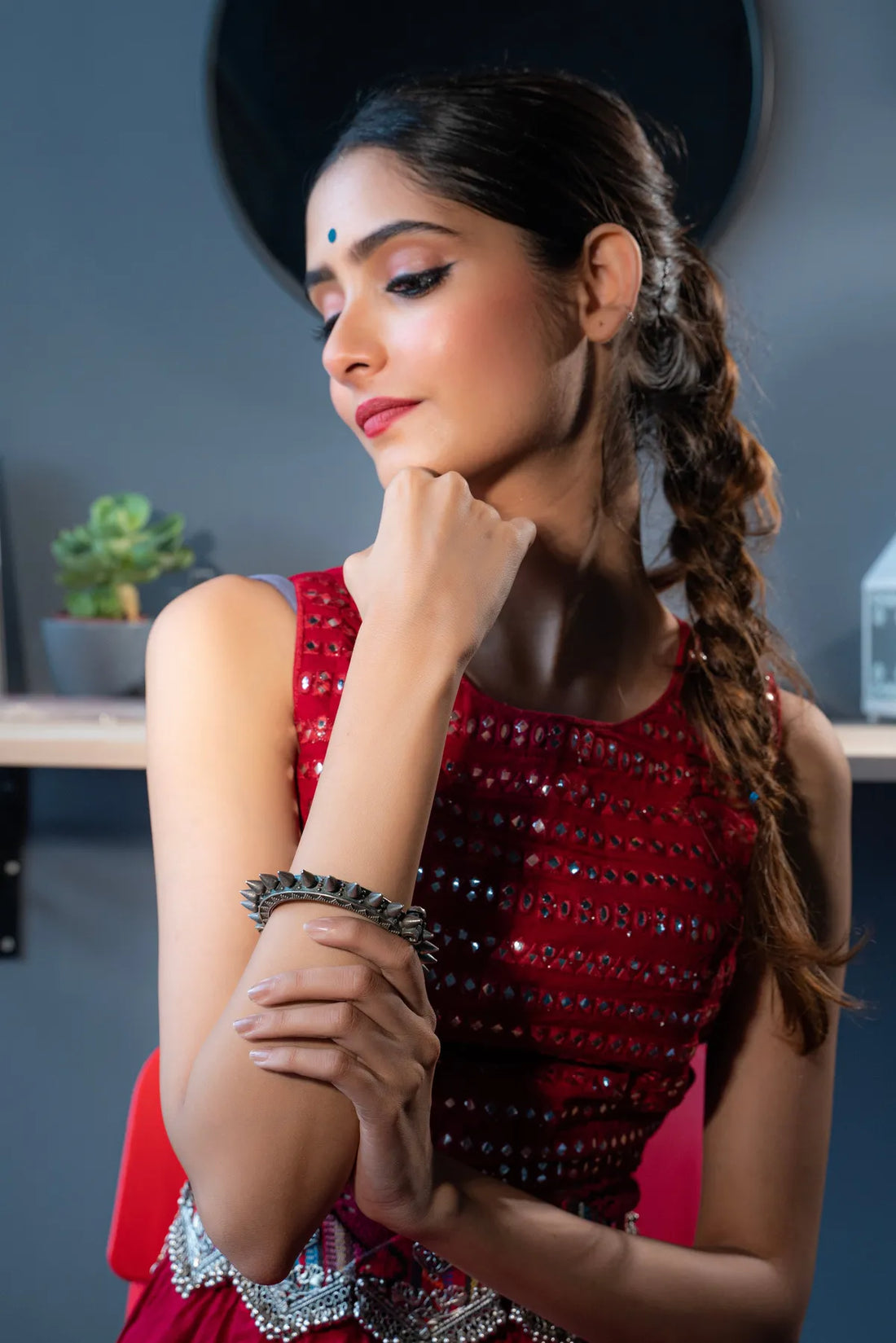 Vintage Elegance Enchanted Charm Silver Kada