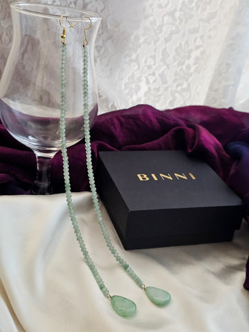 Mint Serenity Onyx Earrings