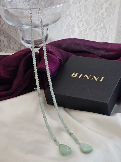 Mint Serenity Onyx Earrings