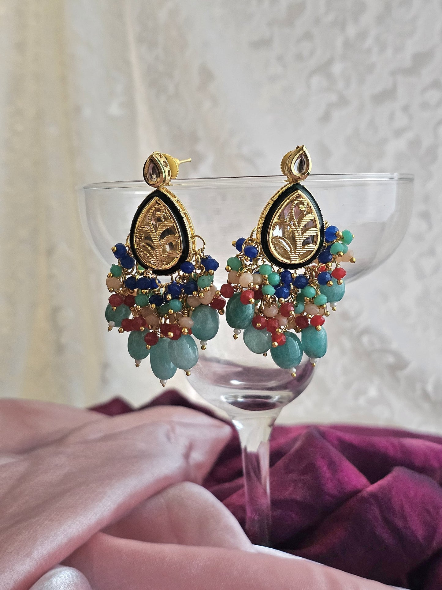 Rainbow Teardrop Earrings