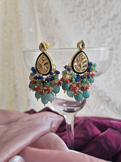 Rainbow Teardrop Earrings