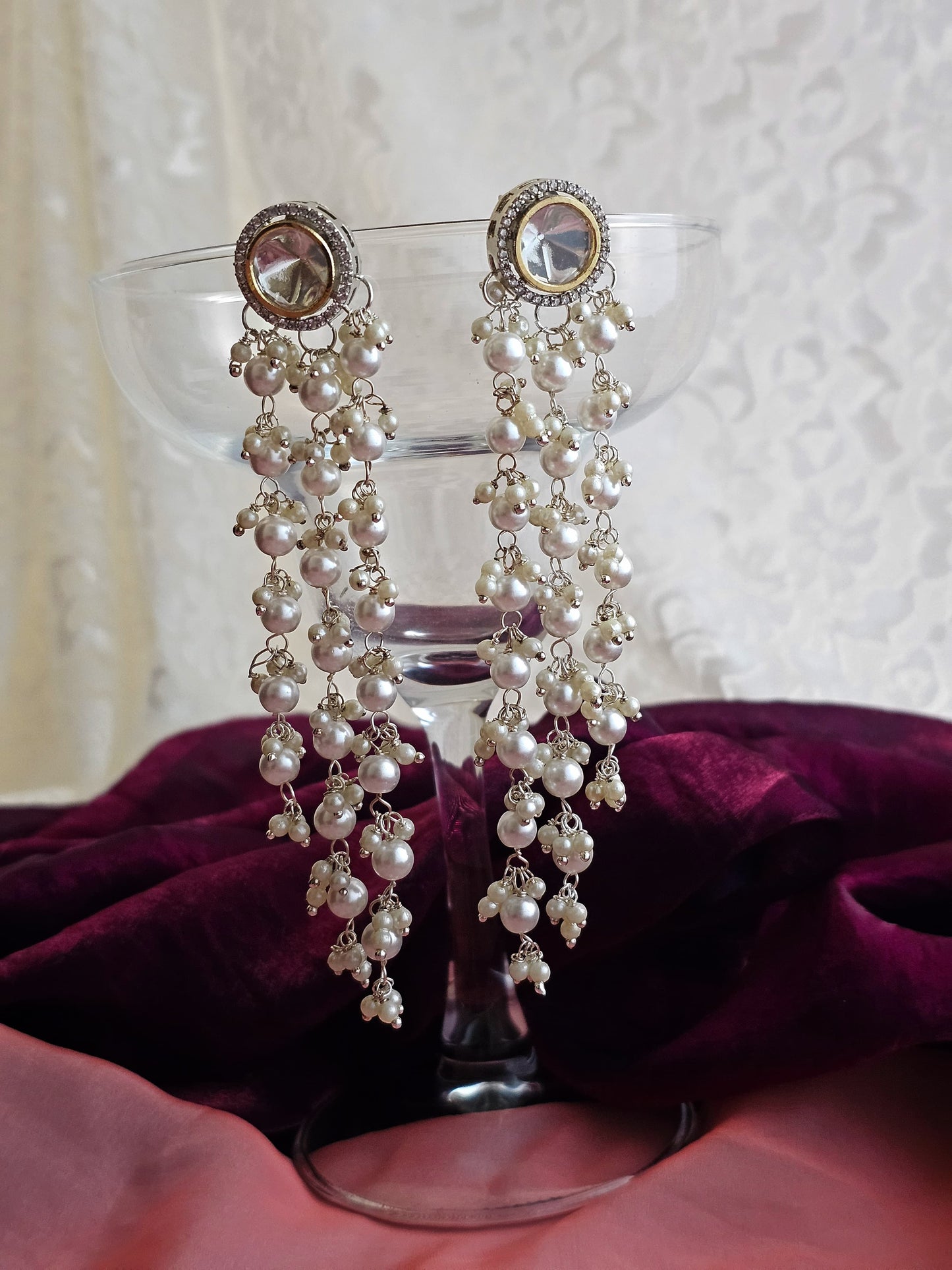Royal Glow Kundan Drop Earrings