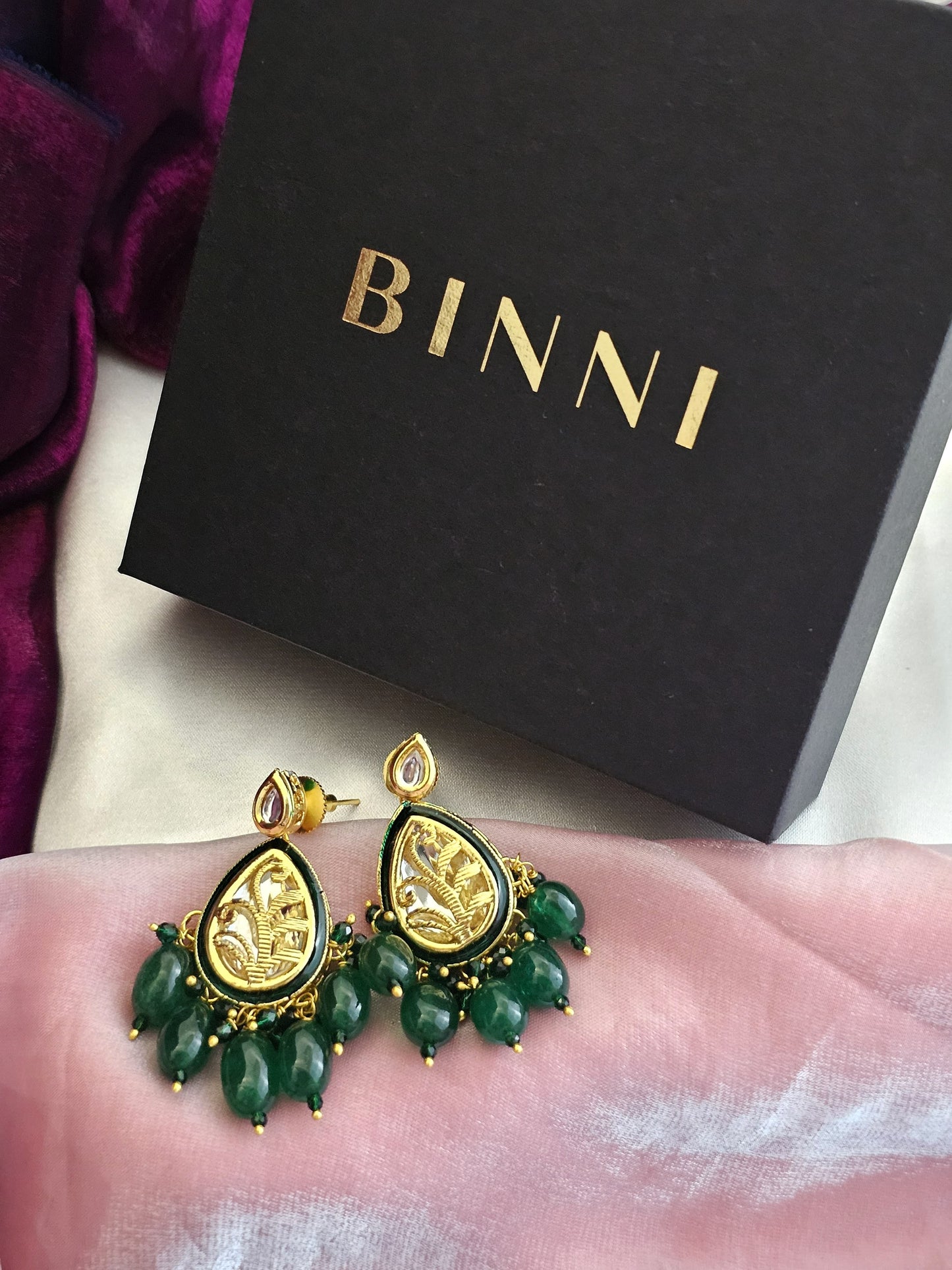 Emerald Dewdrop Earrings