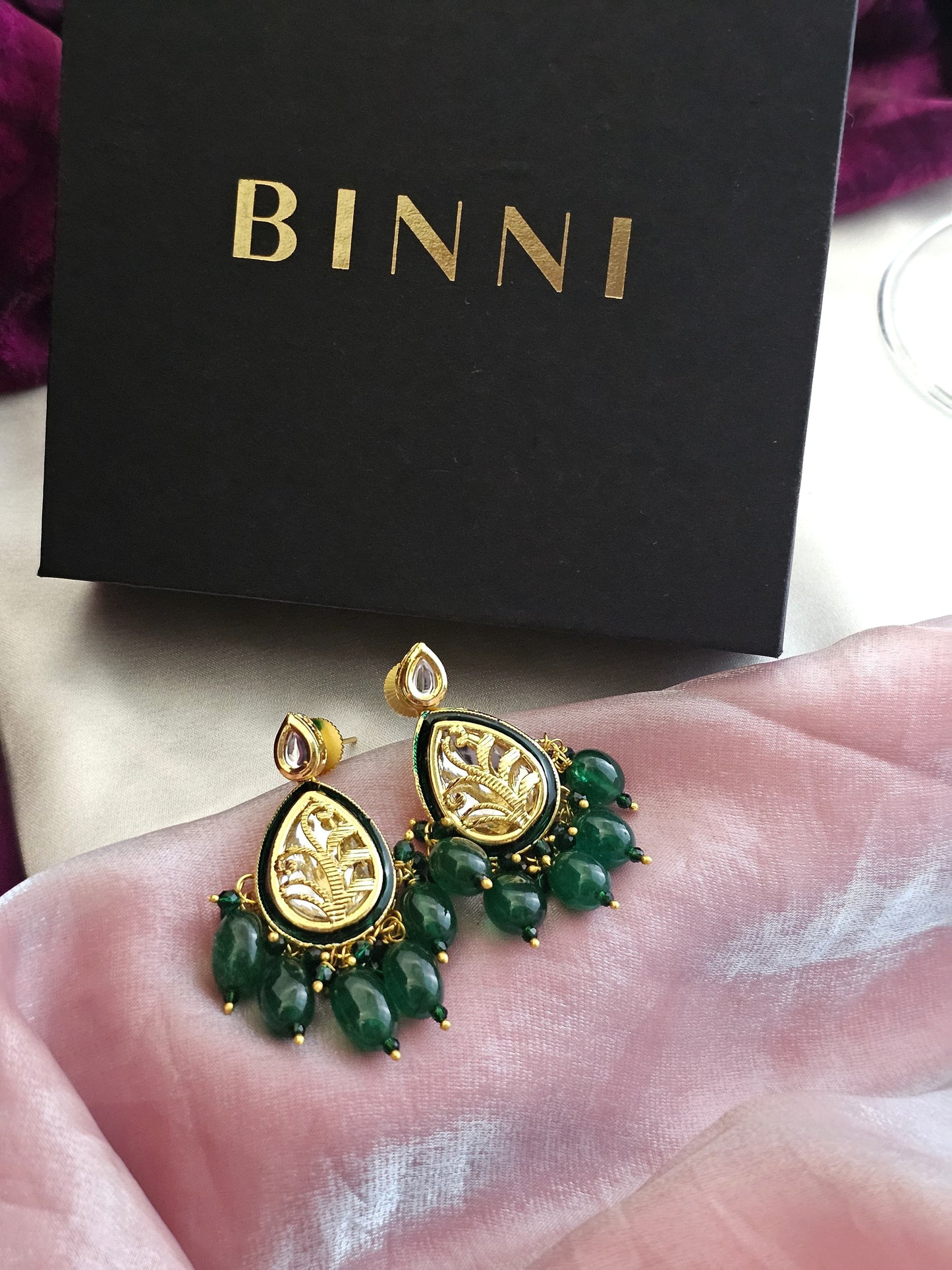 Emerald Dewdrop Earrings