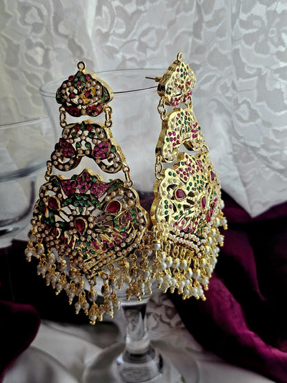 Radiant Hues Brass Earrings