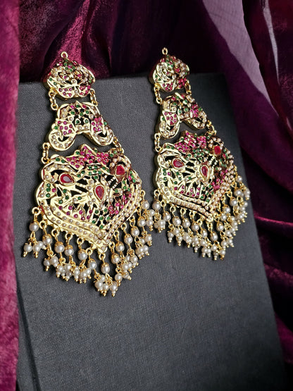 Radiant Hues Brass Earrings