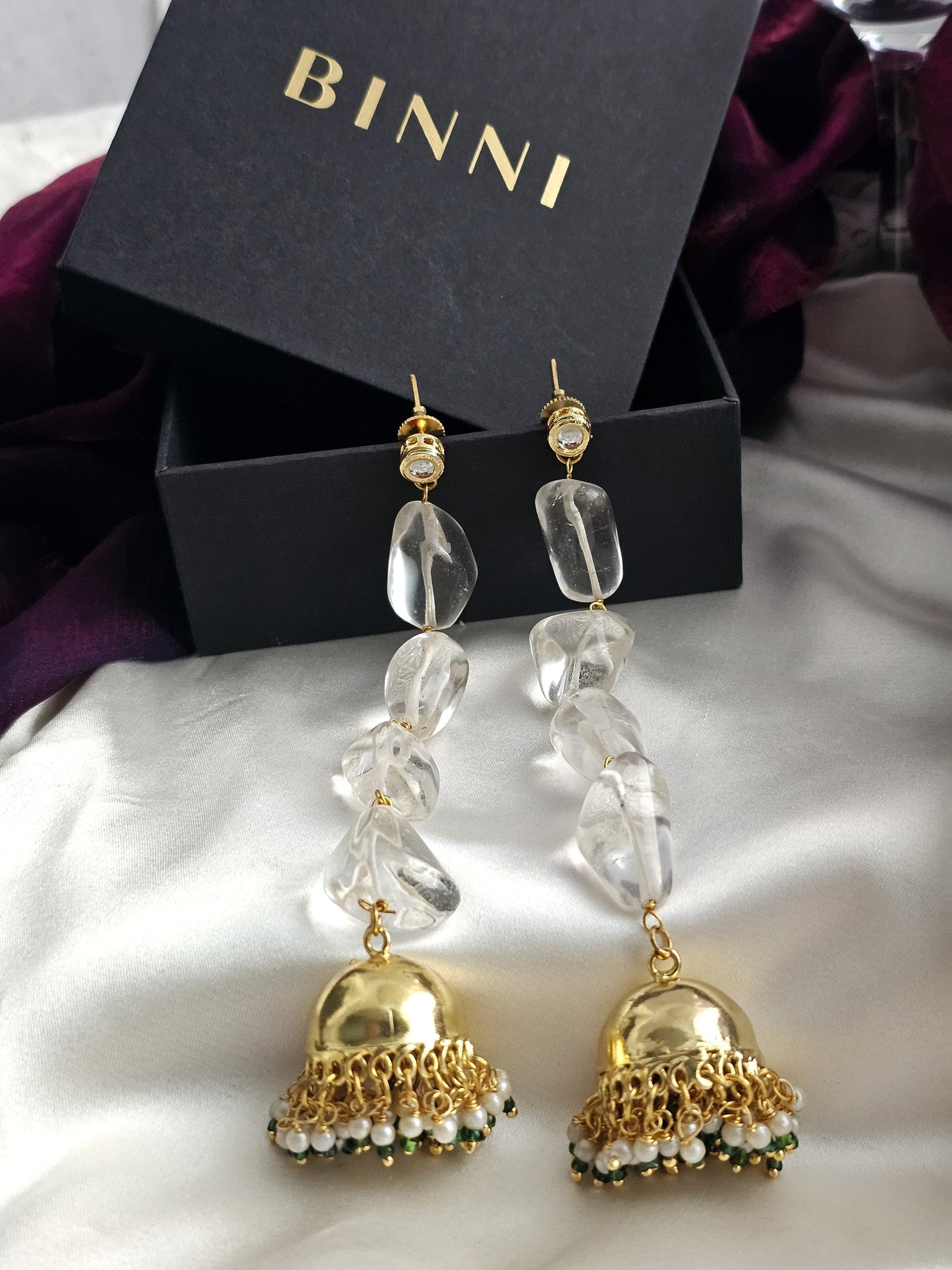 Crystal Glow Quartz Earrings