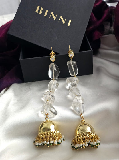 Crystal Glow Quartz Earrings