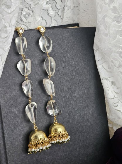 Crystal Glow Quartz Earrings