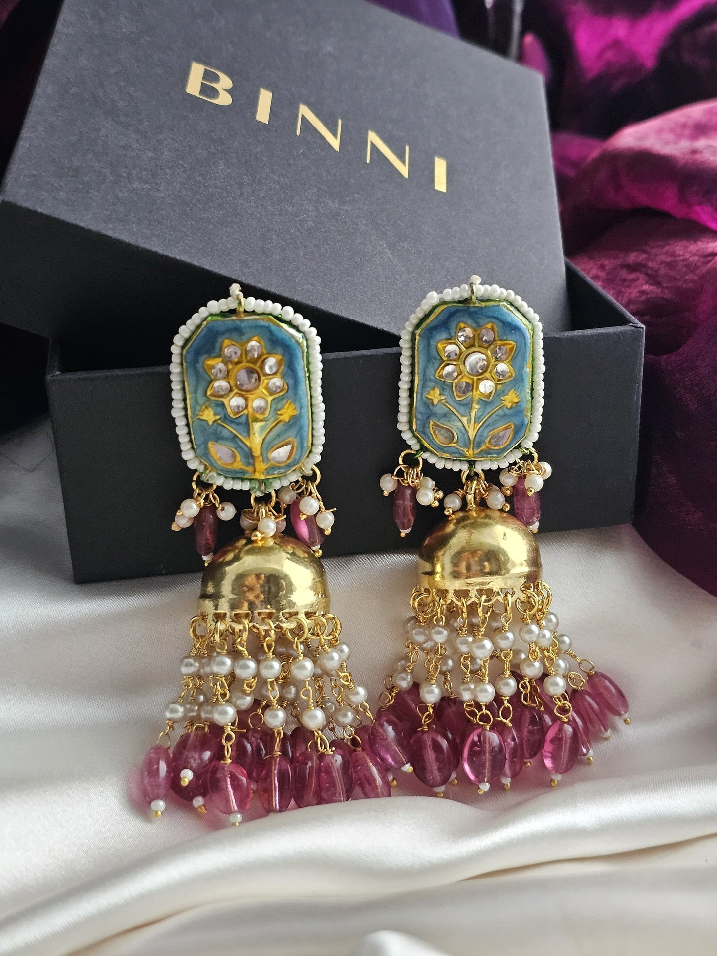 Heritage Carved Jhumka Earrings