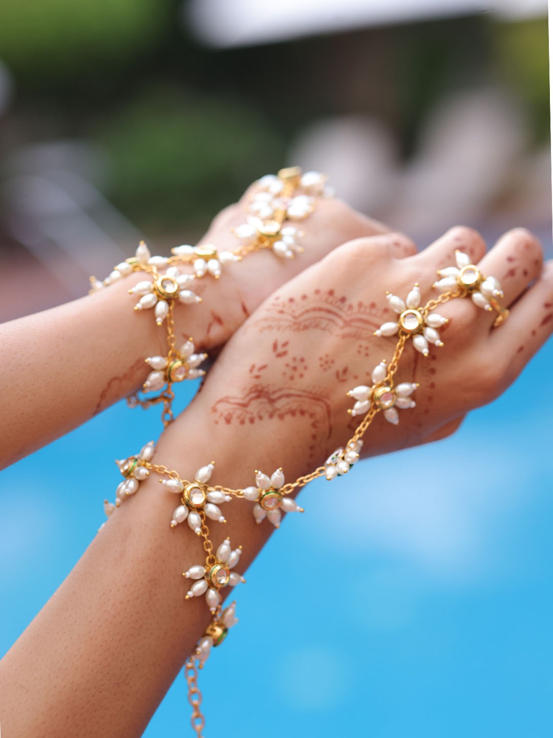 Regal Bloom Kundan Hathphool - Single