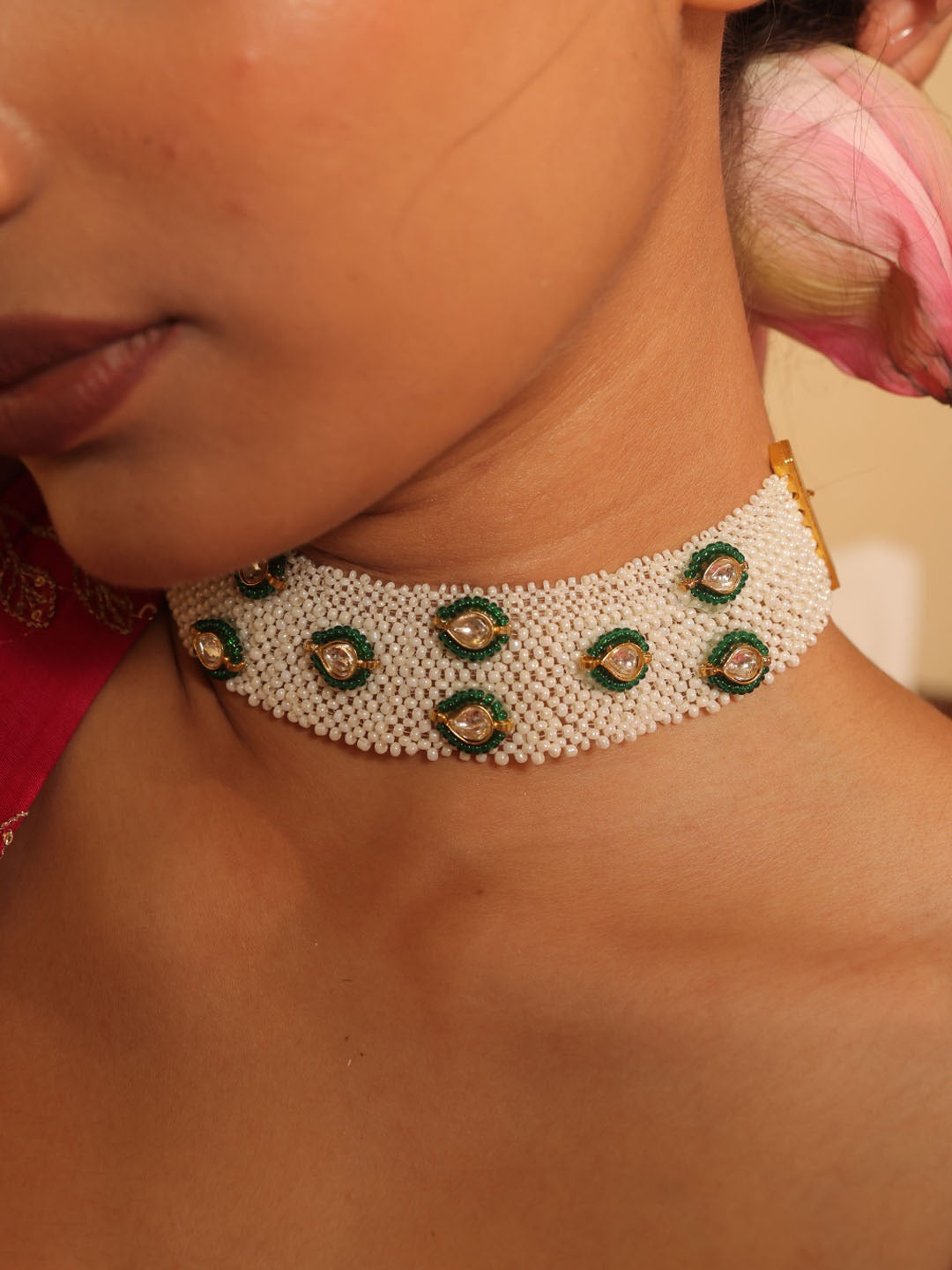 Pachi Emerald Glow Necklace Set