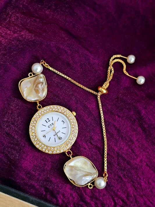 Celeste Pearl Dial Watch