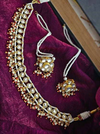 Pearl Radiance Kundan Necklace Set