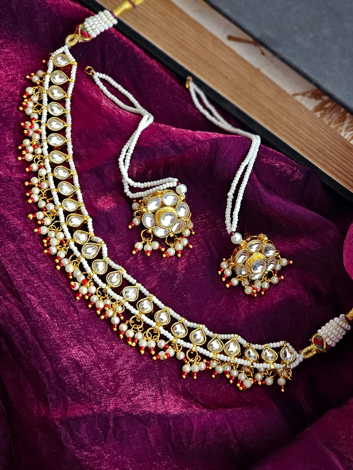 Pearl Radiance Kundan Necklace Set