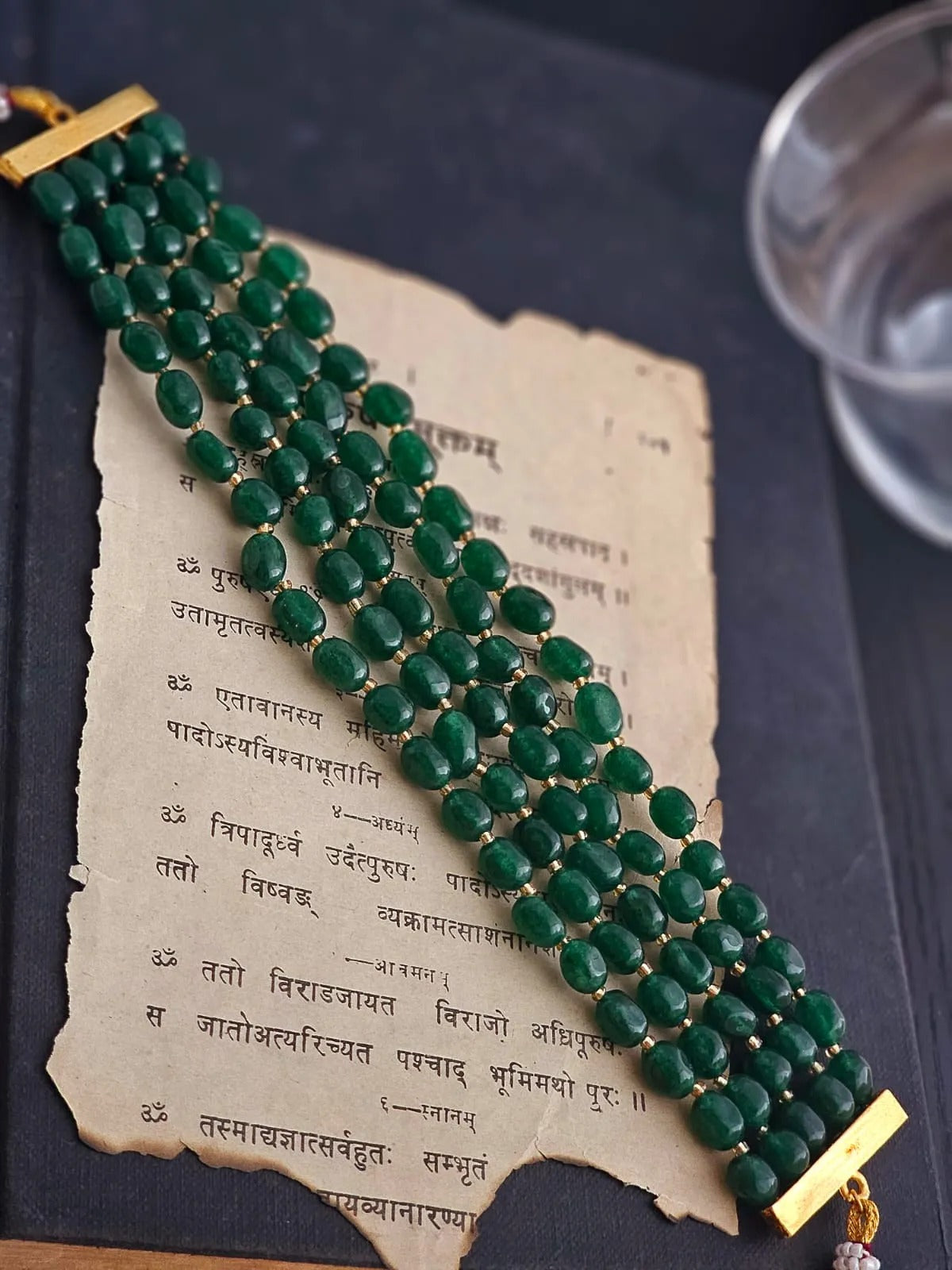 Verdura Layered Green Quartz Beaded Choker