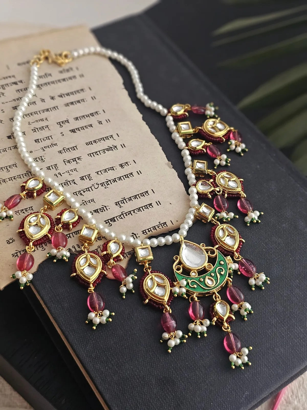 Kiara Ruby Quartz Necklace Set