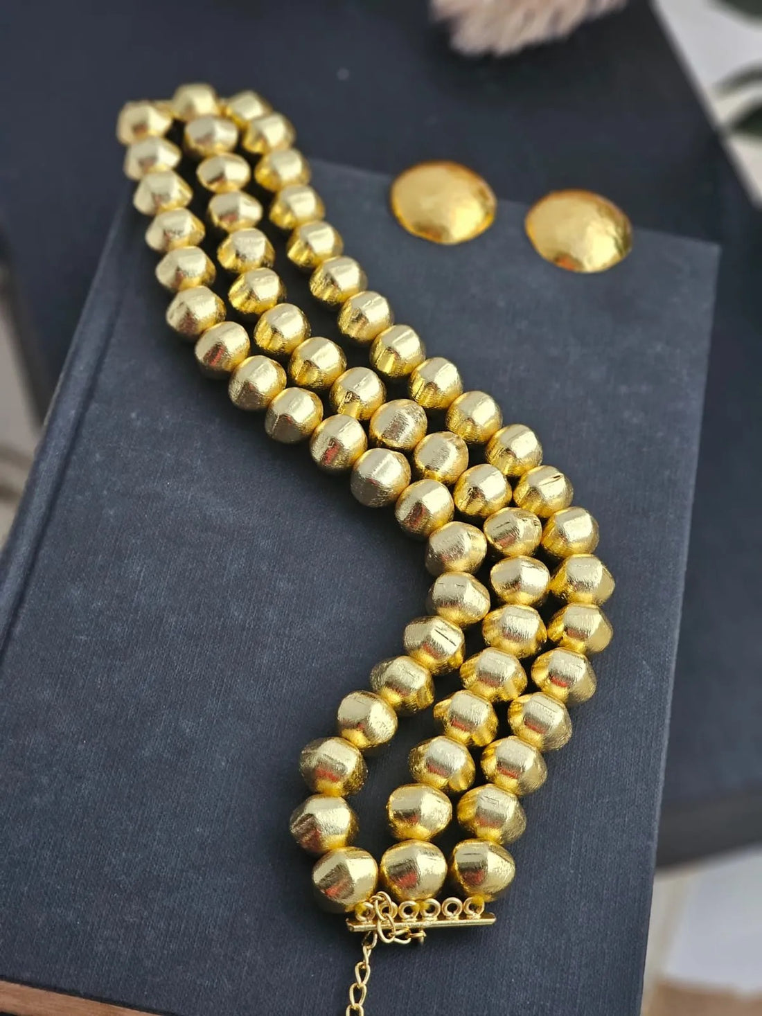 Golden Zara Beaded Choker Set