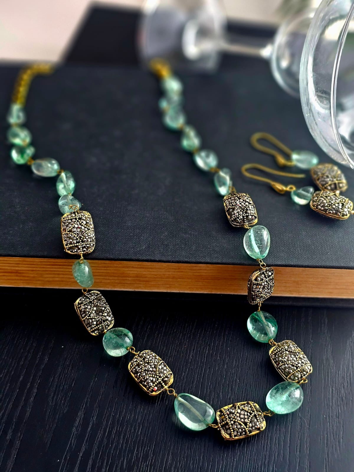 Celeste Dewdrop Sparkling Necklace Set