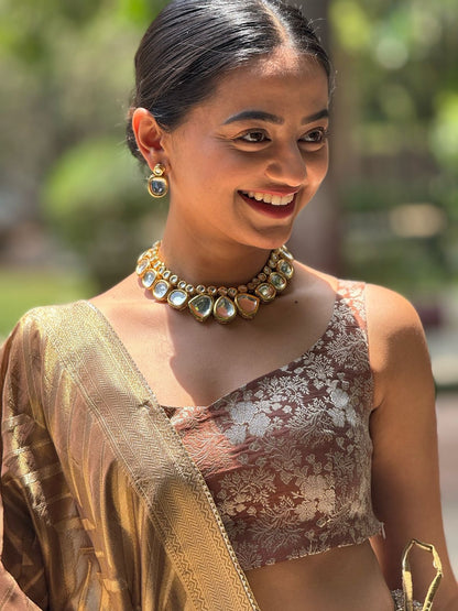 Riyana Handmade Traditional Kundan Necklace Set