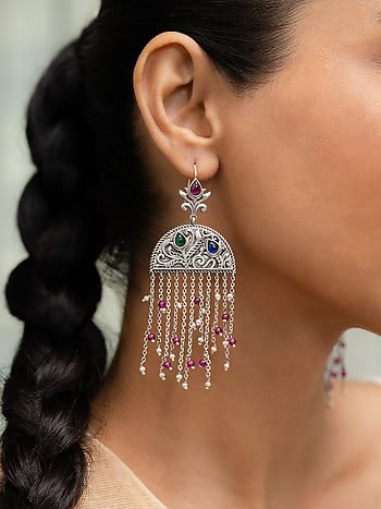 Samaira Majestic Timeless Filigree Dangle Earrings