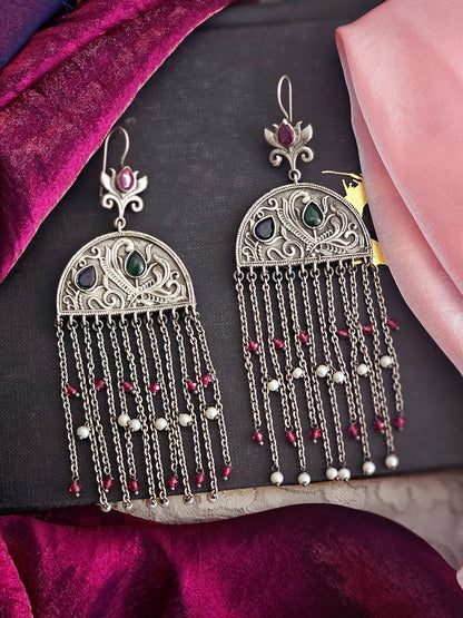 Samaira Majestic Timeless Filigree Dangle Earrings