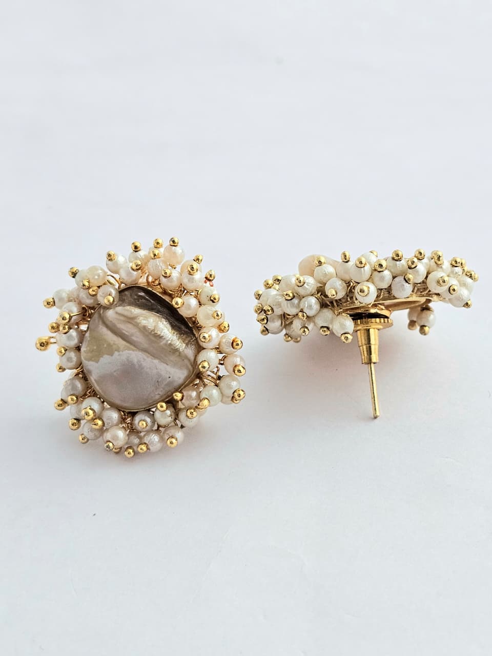 Lustre MOP Charm Necklace Set