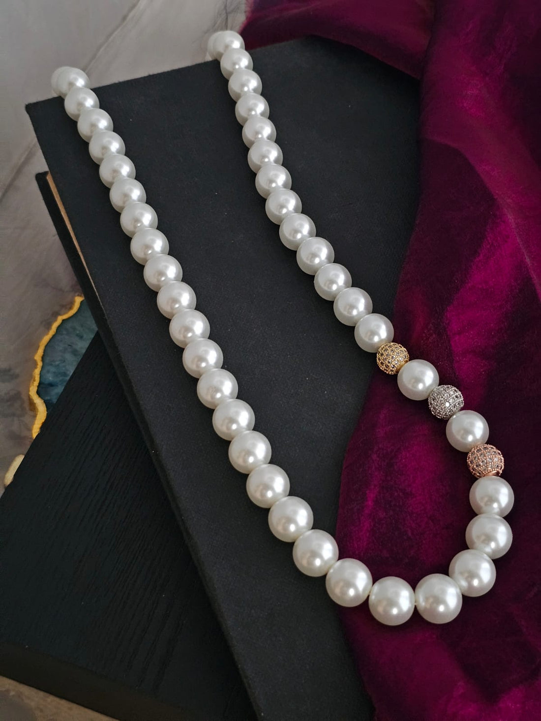 Serene Glow Pearl Necklace
