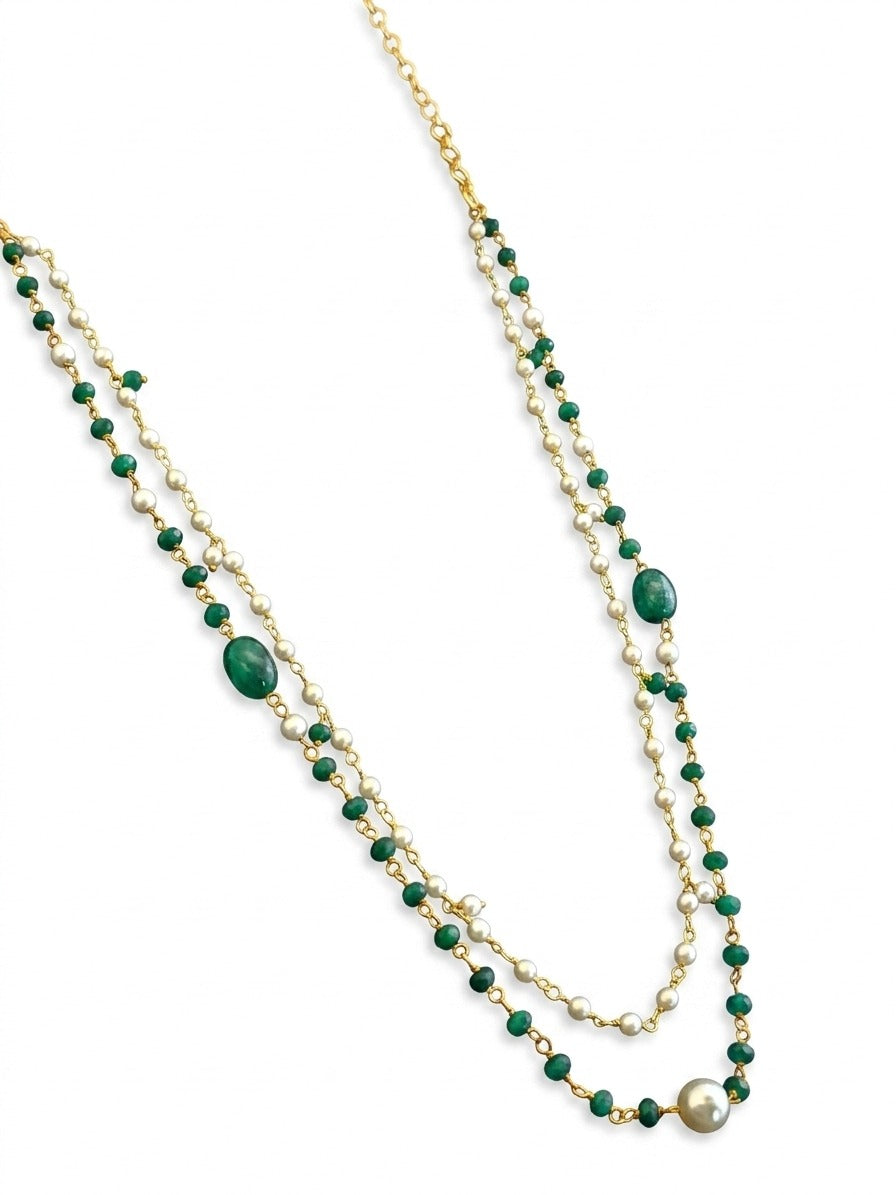 Emerald Mist Onyx Necklace
