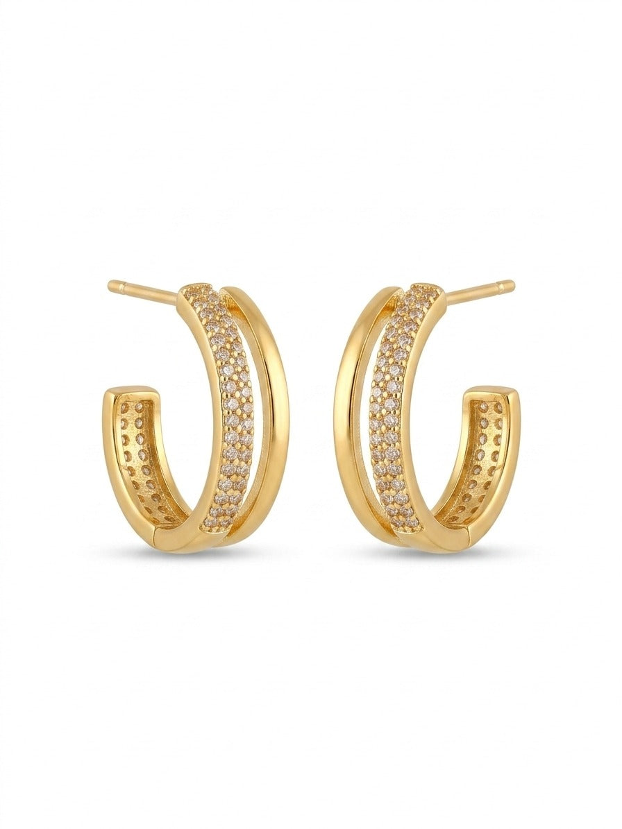 Shimmer Layer Bali Earrings