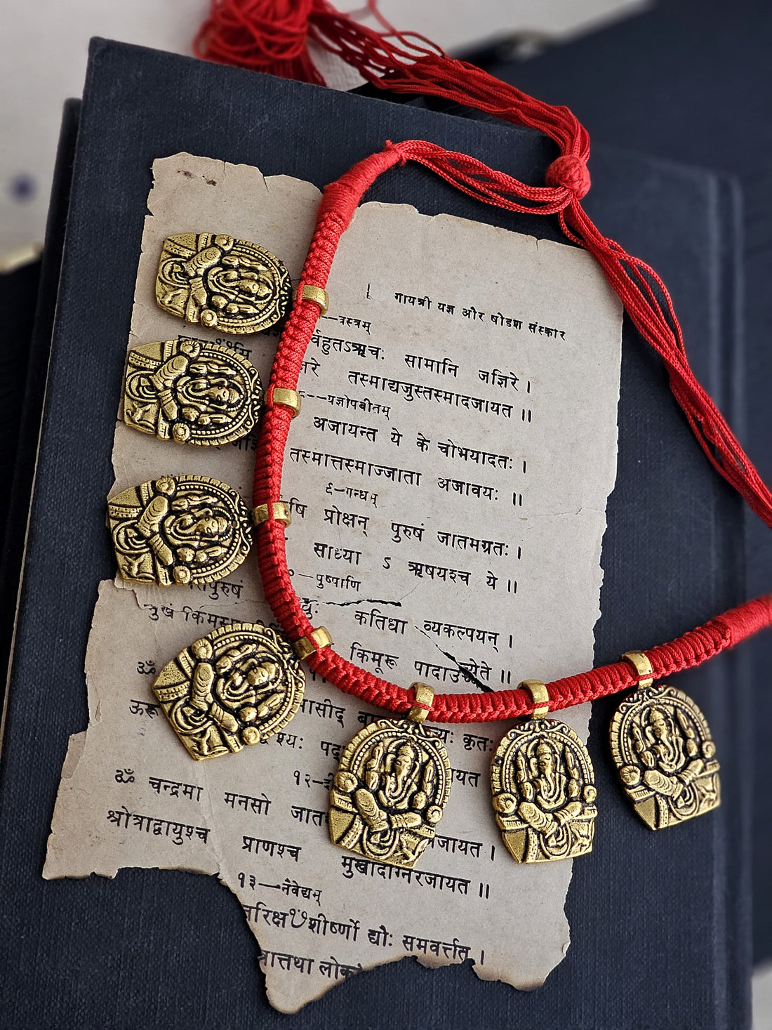 Gold Plated Red Necklace